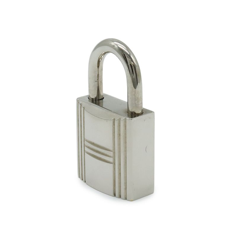Hermes Cadenas Padlock No.57 Key Keyed Metal Silver