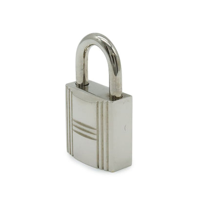 Hermes Cadenas Padlock No.57 Key Keyed Metal Silver
