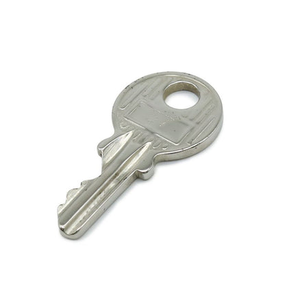 Hermes Cadenas Padlock No.57 Key Keyed Metal Silver