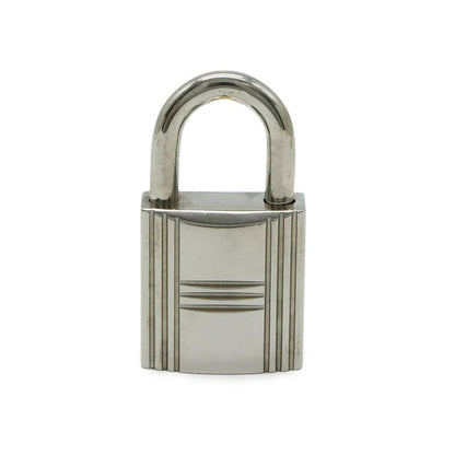 Hermes Cadenas Padlock No.57 Key Keyed Metal Silver