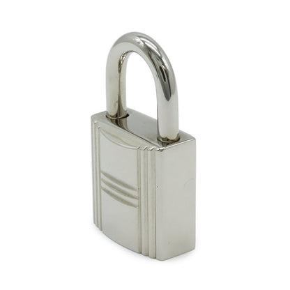 Hermes Cadenas Padlock No.114 Key Keyed Metal Silver