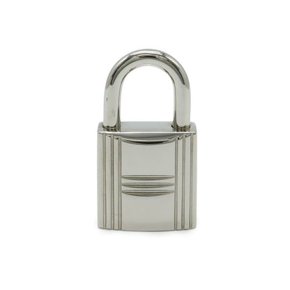 Hermes Cadenas Padlock No.107 Key Keyed Metal Silver
