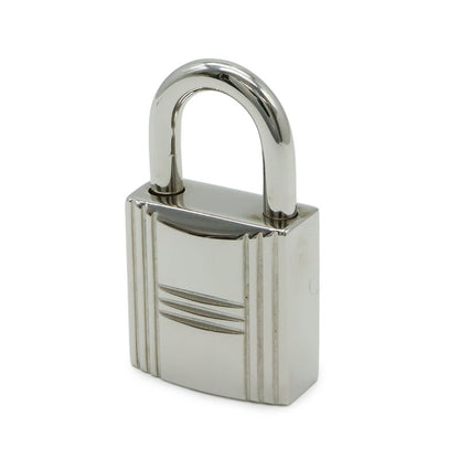 Hermes Cadenas Padlock No.107 Key Keyed Metal Silver