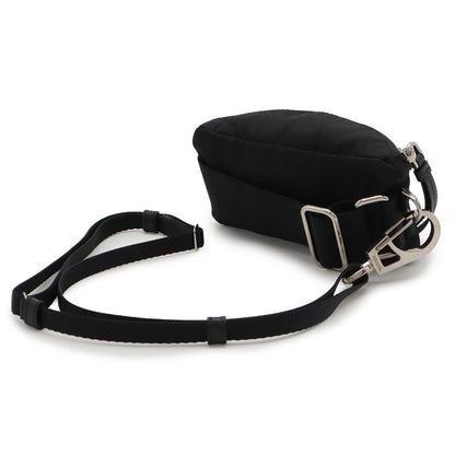 Prada Triangle Logo Multi Pouch Small Pouch with Neck Strap Nylon Leather Nero