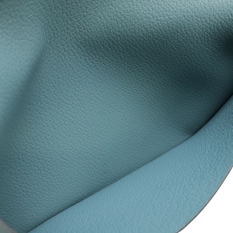 Hermes Mc2 Fleming Bifold Long Wallet Bifold Long Wallet Vorsoft Leather Aqua