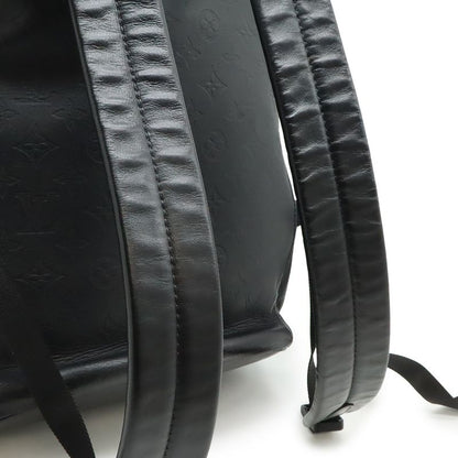 Louis Vuitton Monogram Shadow Chalk Backpack Sac Leather Noir Black Men M44614