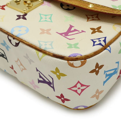 Louis Vuitton Monogram Multicolor Sologne Shoulder Bag Crossbody Bron White