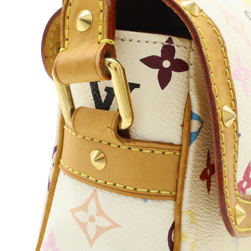 Louis Vuitton Monogram Multicolor Sologne Shoulder Bag Crossbody Bron White