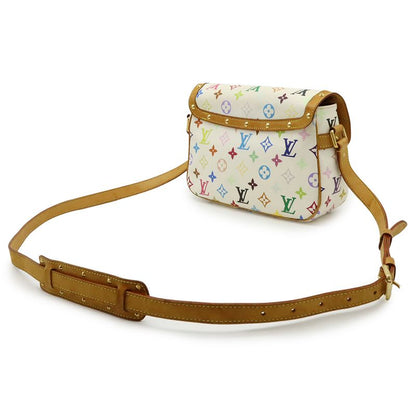 Louis Vuitton Monogram Multicolor Sologne Shoulder Bag Crossbody Bron White