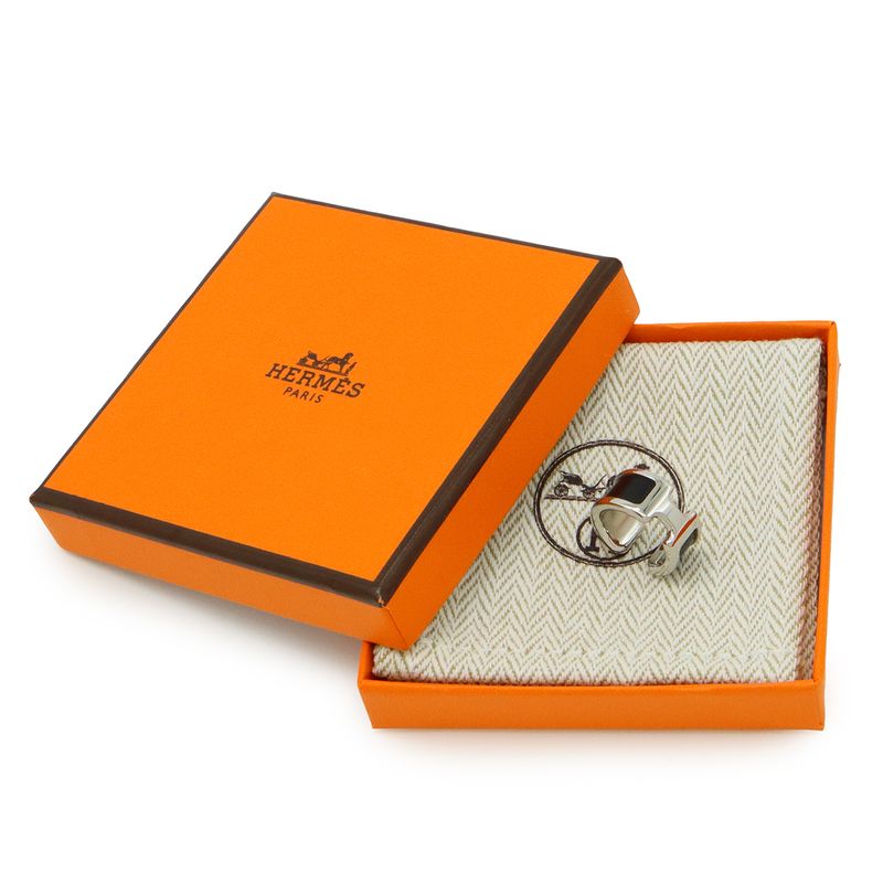 Hermes Ear Cuff Olympe PM Ear Cufflinks Earhook Earclips Metal Box Calf Leather