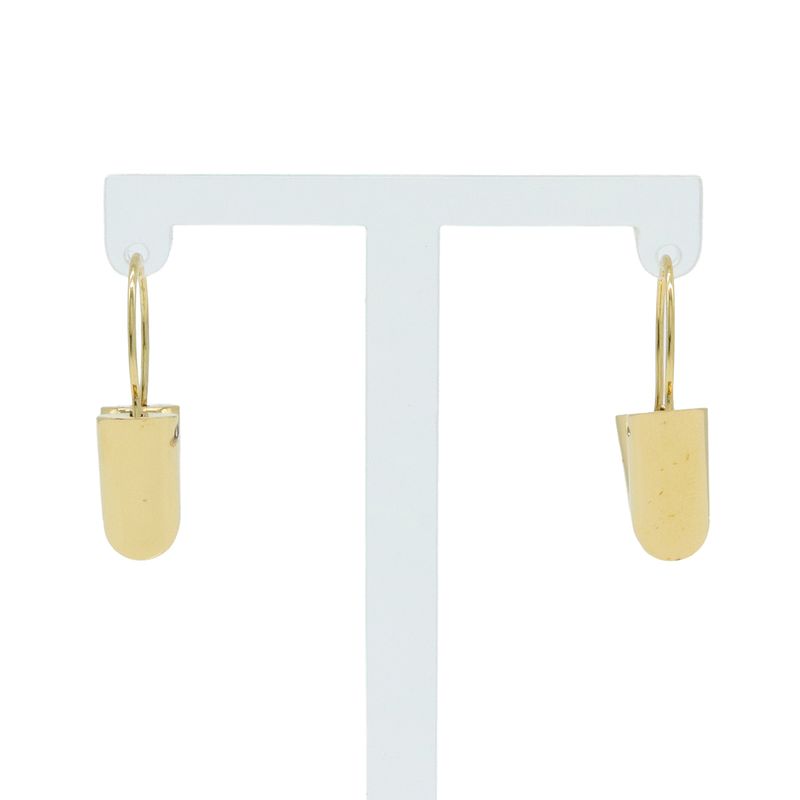 Louis Vuitton Earrings Escential V Hoop Earrings GP Gold M61088