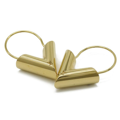 Louis Vuitton Earrings Escential V Hoop Earrings GP Gold M61088
