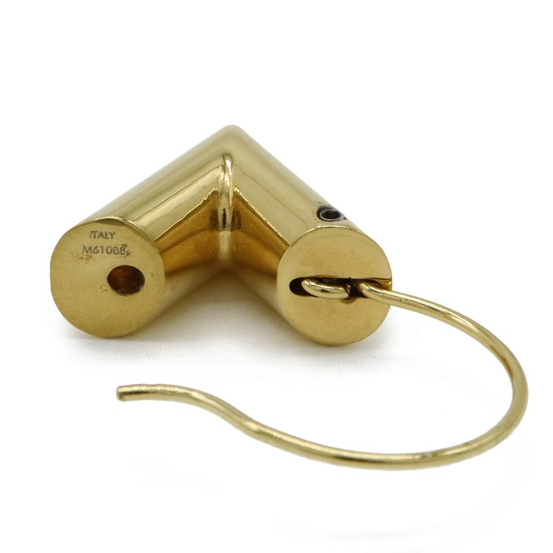 Louis Vuitton Earrings Escential V Hoop Earrings GP Gold M61088