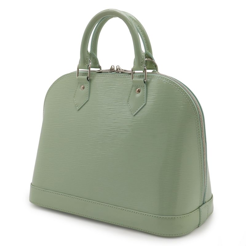 Louis Vuitton Epi Electric Alma PM Handbag Amand Mint Green Silver Hardware