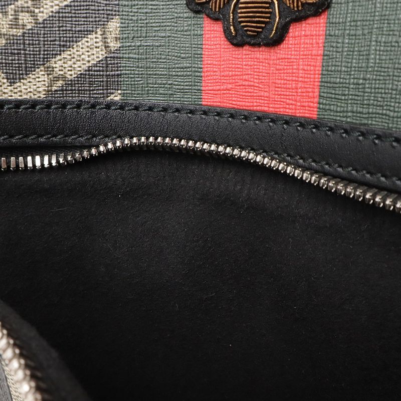 Gucci GG Kaleido GG Supreme Webline Shoulder Bag Messenger Bag Bee PVC Leather
