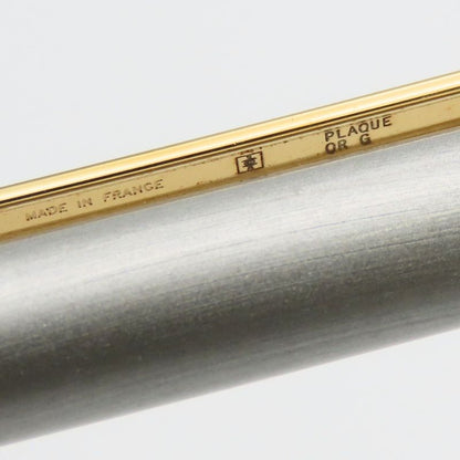 Cartier Ballpoint Pen Santos de Cartier St150192 Steel Metal Silver Gold