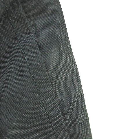 Prada Stencil Collar Coat Long Length Winged Black Made in Italy Buttons Wool