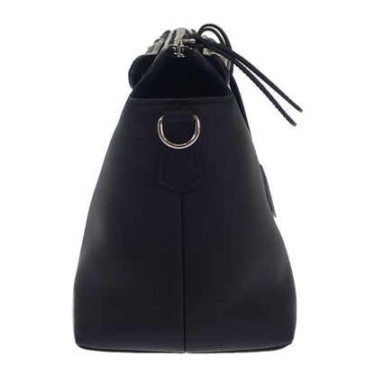 Fendi Visible Medium 8 Bl146 2-Way Bag Shoulder Calfskin Black Silver
