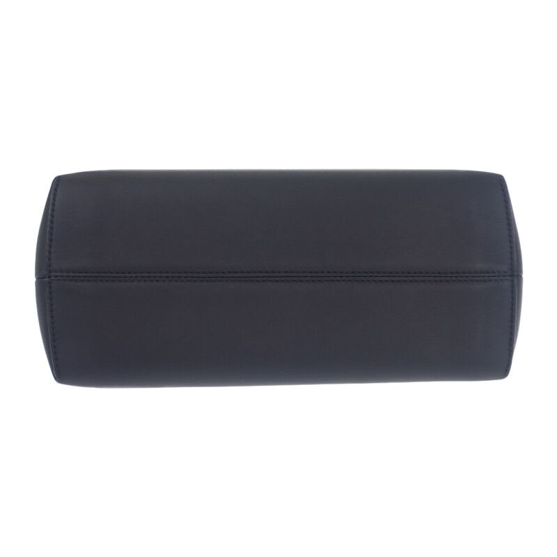 Fendi Visible Medium 8 Bl146 2-Way Bag Shoulder Calfskin Black Silver