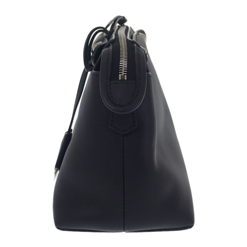Fendi Visible Medium 8 Bl146 2-Way Bag Shoulder Calfskin Black Silver