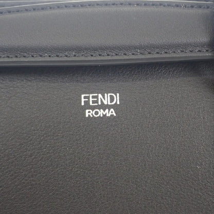 Fendi Visible Medium 8 Bl146 2-Way Bag Shoulder Calfskin Black Silver