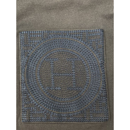 Hermes H Logo Embroidered Pocket T-Shirt 34