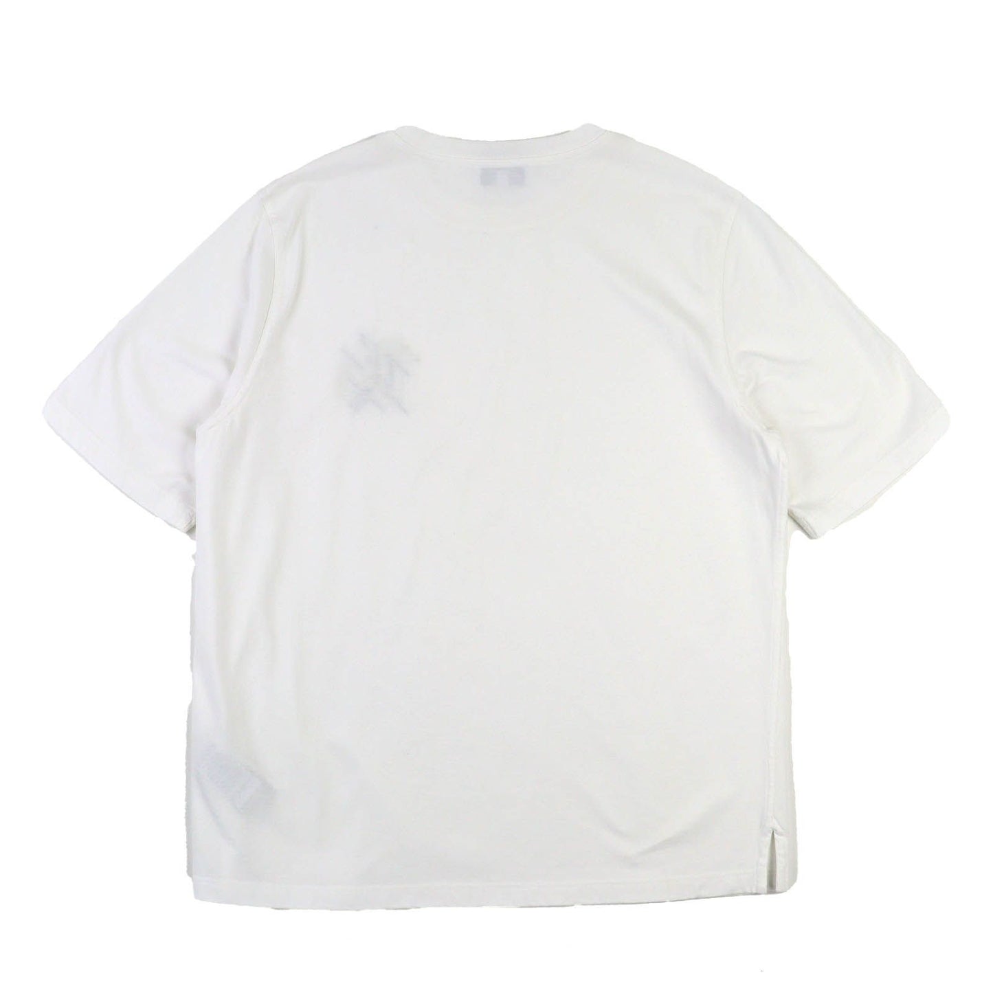 Excellent Condition Hermes 23ss 31-5766 100% Cotton Leather Patch Crew Neck