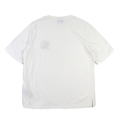 Excellent Condition Hermes 23ss 31-5766 100% Cotton Leather Patch Crew Neck