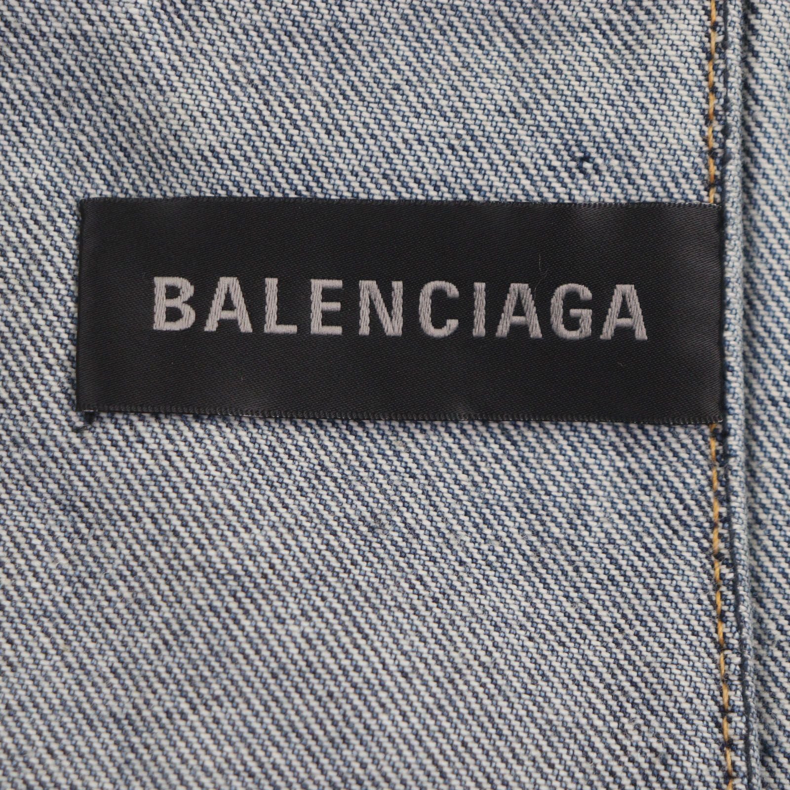 Excellent Condition Balenciaga 704527 Deconstructed Panelled Denim