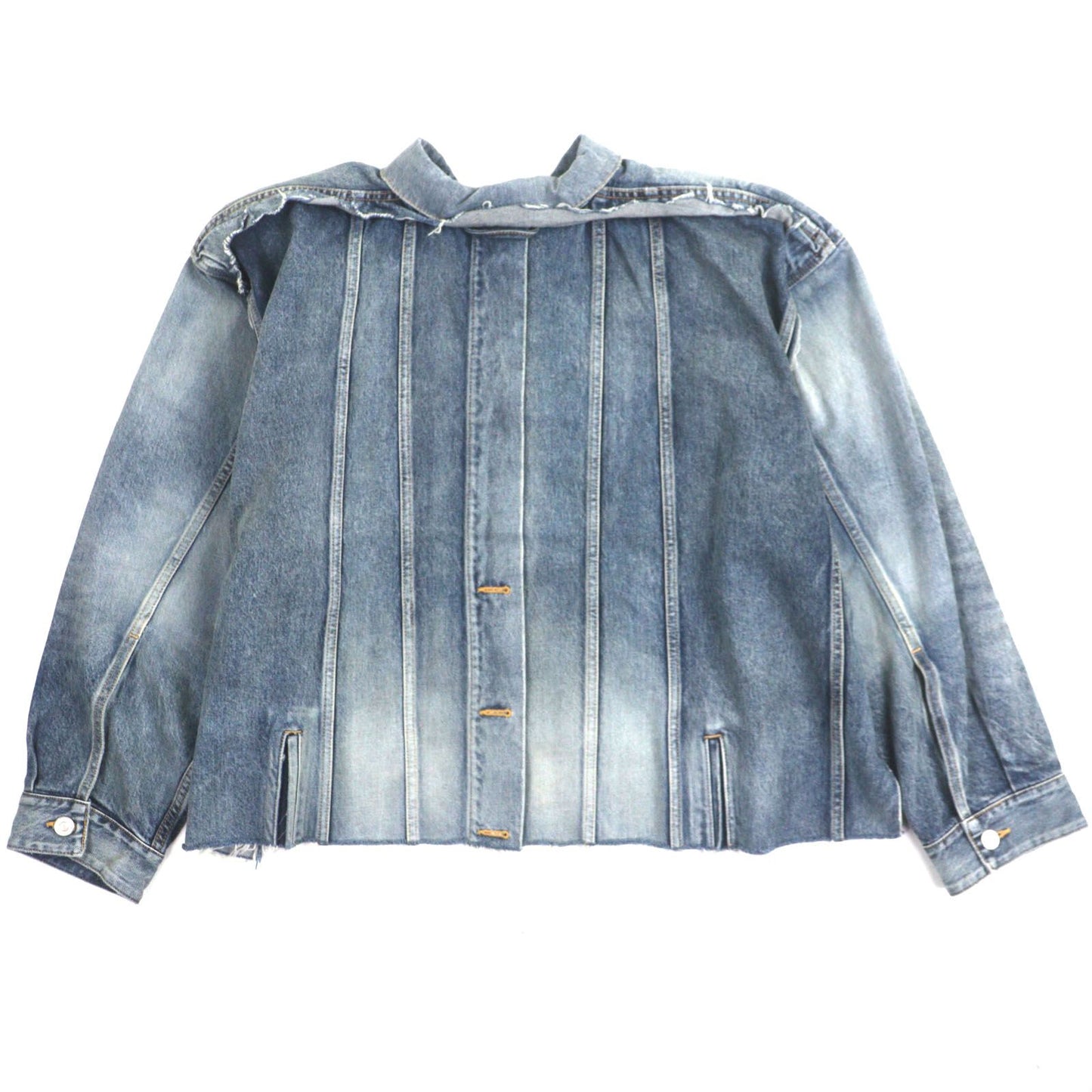 Excellent Condition Balenciaga 704527 Deconstructed Panelled Denim