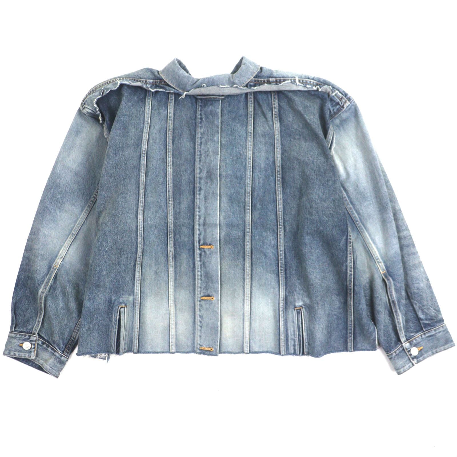 Excellent Condition Balenciaga 704527 Deconstructed Panelled Denim