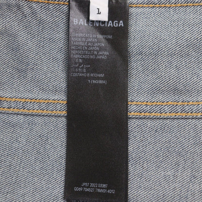 Excellent Condition Balenciaga 704527 Deconstructed Panelled Denim