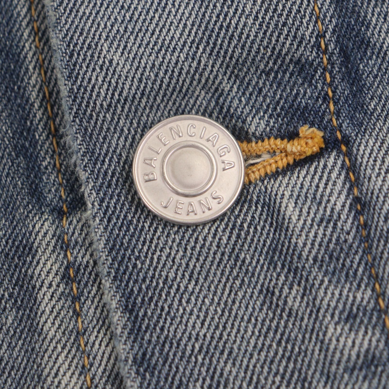 Excellent Condition Balenciaga 704527 Deconstructed Panelled Denim