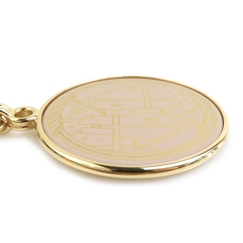 Hermes Pendant Necklace Medaille Cadrige GM