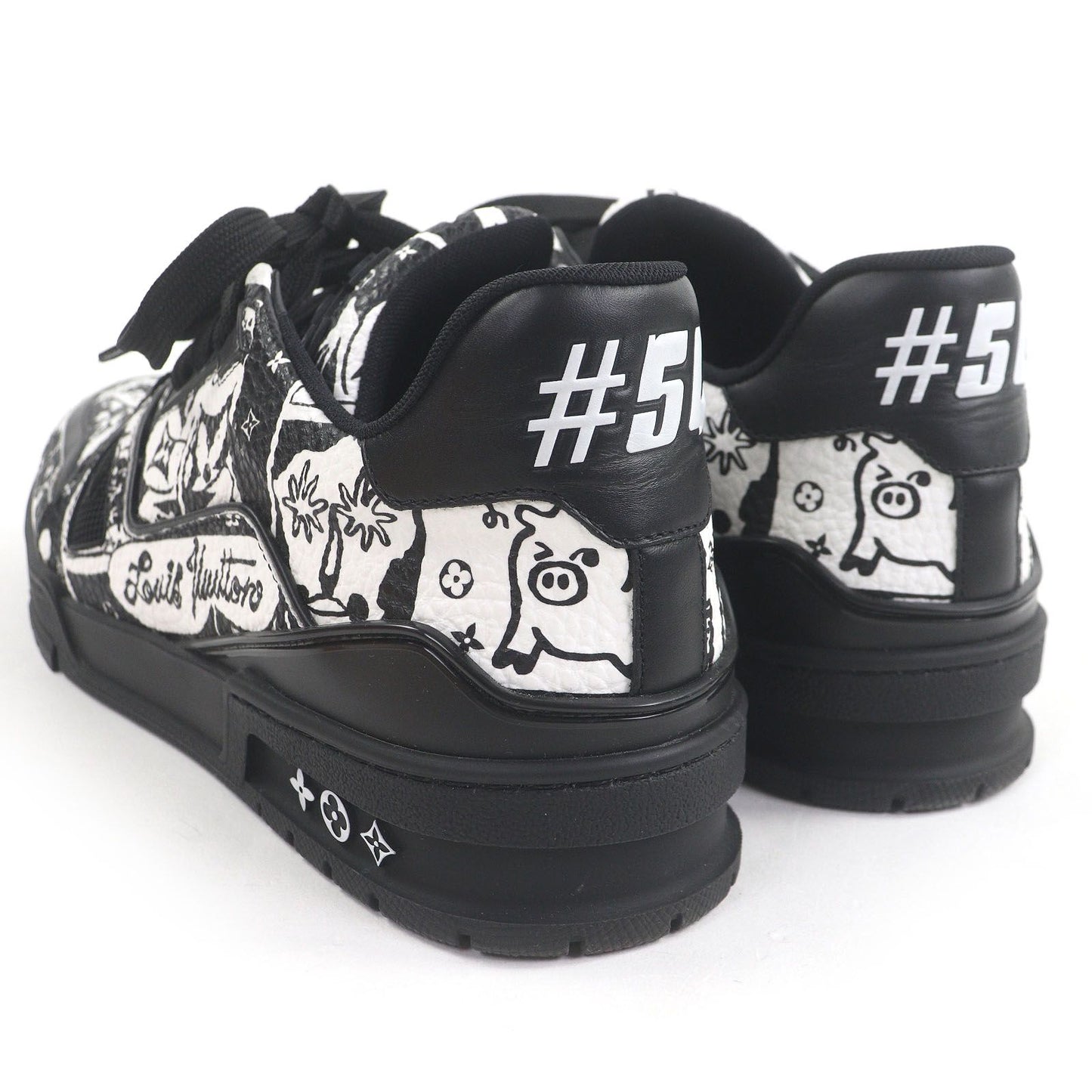 Excellent Condition Louis Vuitton 2022 LV Trainer Line Comic Pattern