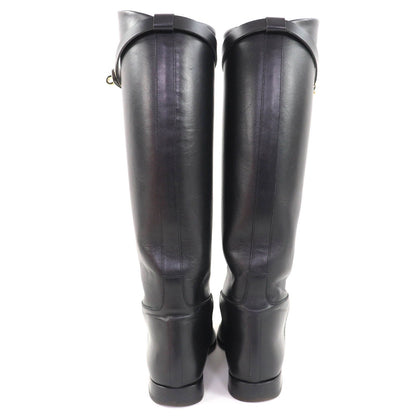 Excellent Condition Hermes Gold Hardware Kelly Buckle Leather Jumping Long