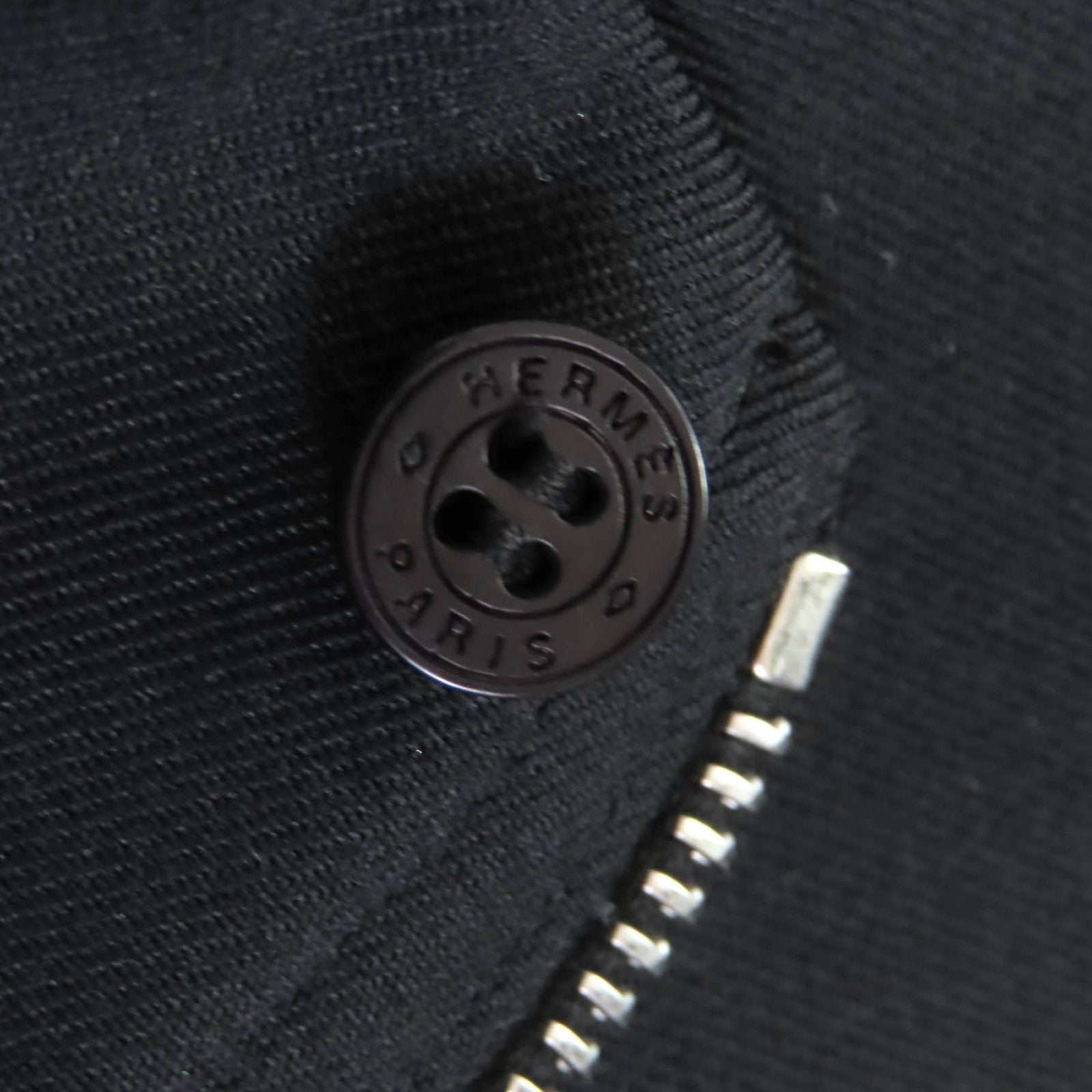 Excellent Condition Hermes 21aw 100% Wool Silver Hardware Front Zip