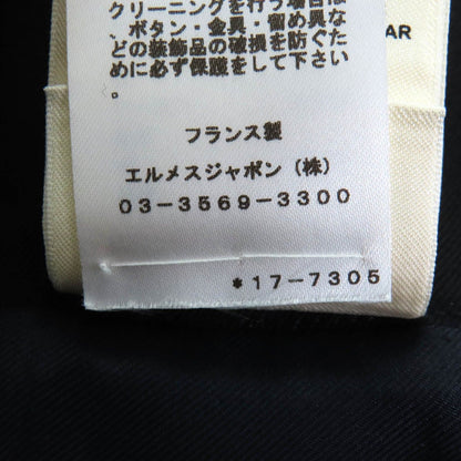 Excellent Condition Hermes 21aw 100% Wool Silver Hardware Front Zip