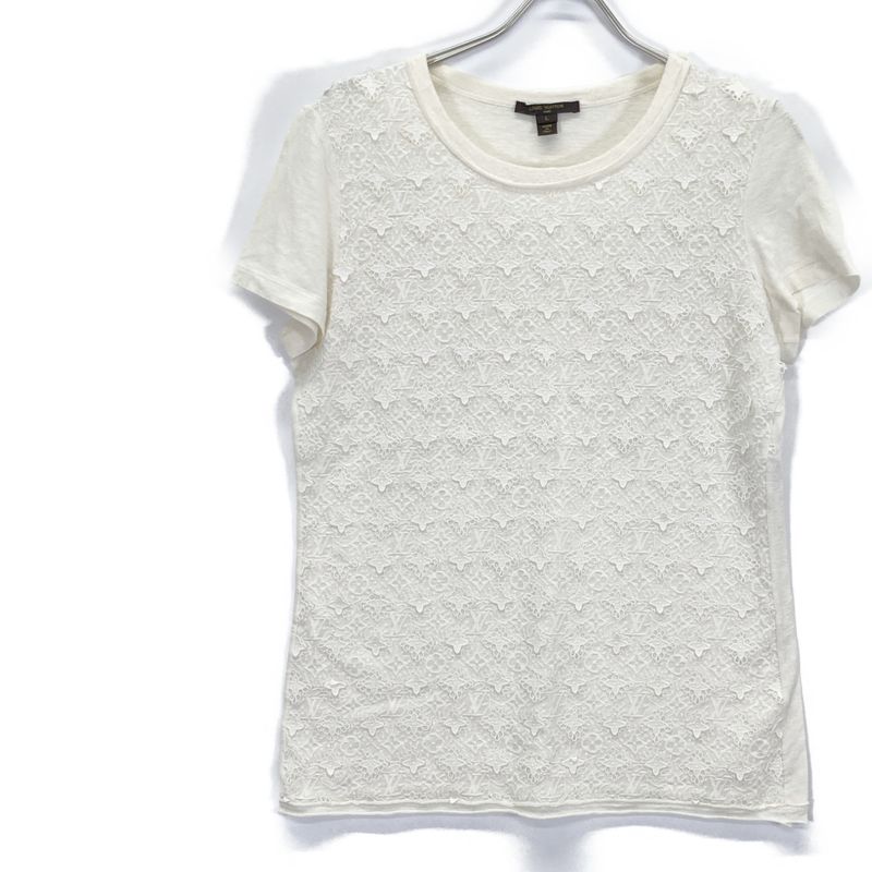 Louis Vuitton Rw121w F1ts07jfq Lace Short Sleeve T-Shirt L