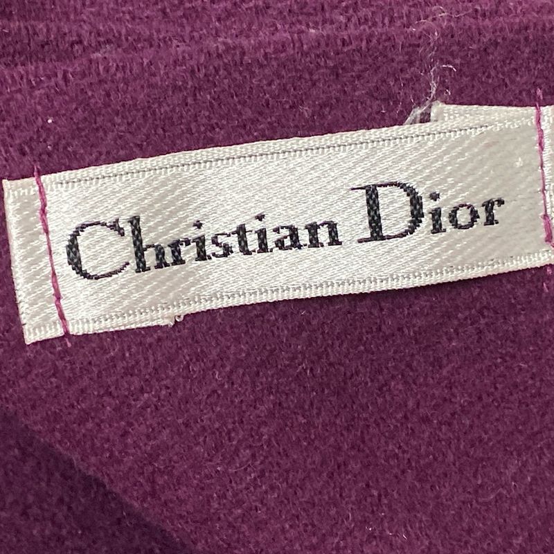 Dior Christian Dior Blanket - Bordeaux Brown and Multi Wool