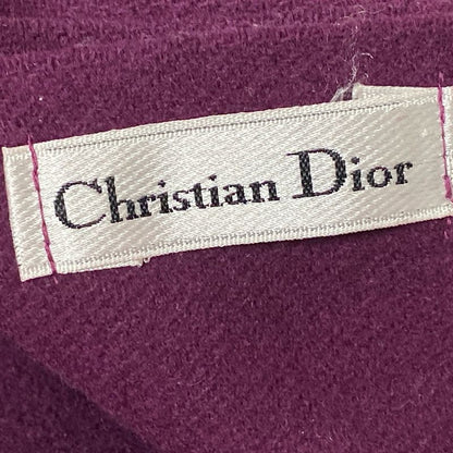 Dior Christian Dior Blanket - Bordeaux Brown and Multi Wool