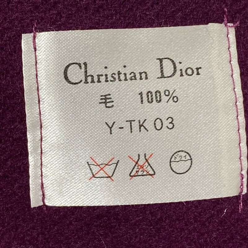 Dior Christian Dior Blanket - Bordeaux Brown and Multi Wool