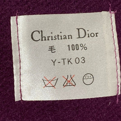 Dior Christian Dior Blanket - Bordeaux Brown and Multi Wool