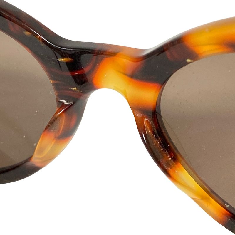 Chanel Sunglass Es 03517 71340 Dark Gray × Brown × Dark Brown Coco Mark Tortoises