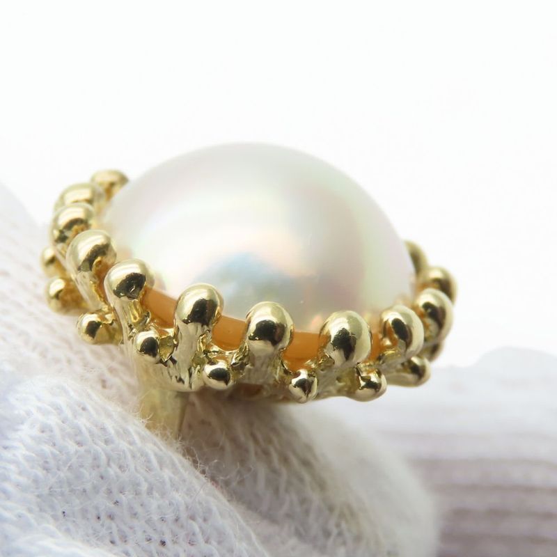 Tiffany & Co Earring 18k Yellow Gold Pearl Approx 11.0g Gold Mave Jewelry