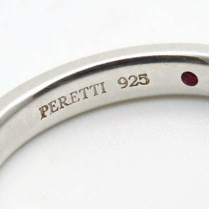 Tiffany & Co Ring ・ring Stacking Band Elsa Peretti Silver 925 Ruby Approx 2.6g