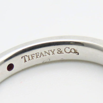 Tiffany & Co Ring ・ring Stacking Band Elsa Peretti Silver 925 Ruby Approx 2.6g