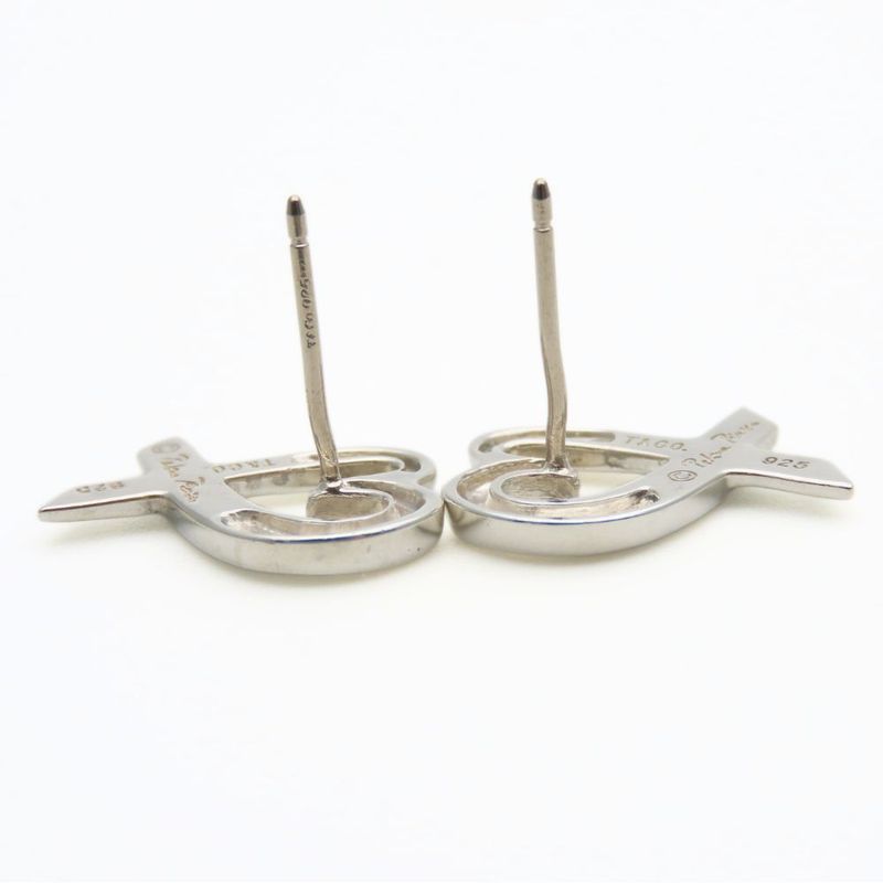 Tiffany & Co Earrings Loving Heart Silver 925 Approx 2.4g Silver Palomar
