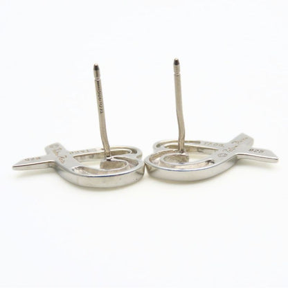Tiffany & Co Earrings Loving Heart Silver 925 Approx 2.4g Silver Palomar