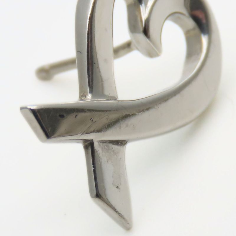 Tiffany & Co Earrings Loving Heart Silver 925 Approx 2.4g Silver Palomar